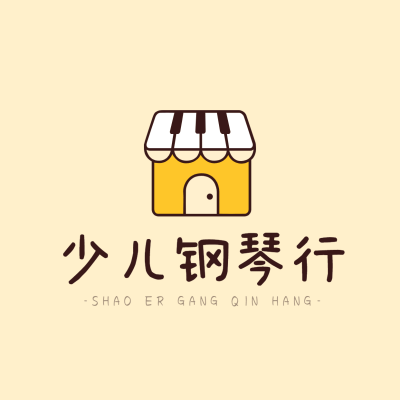 钢琴行乐器图形logo设计