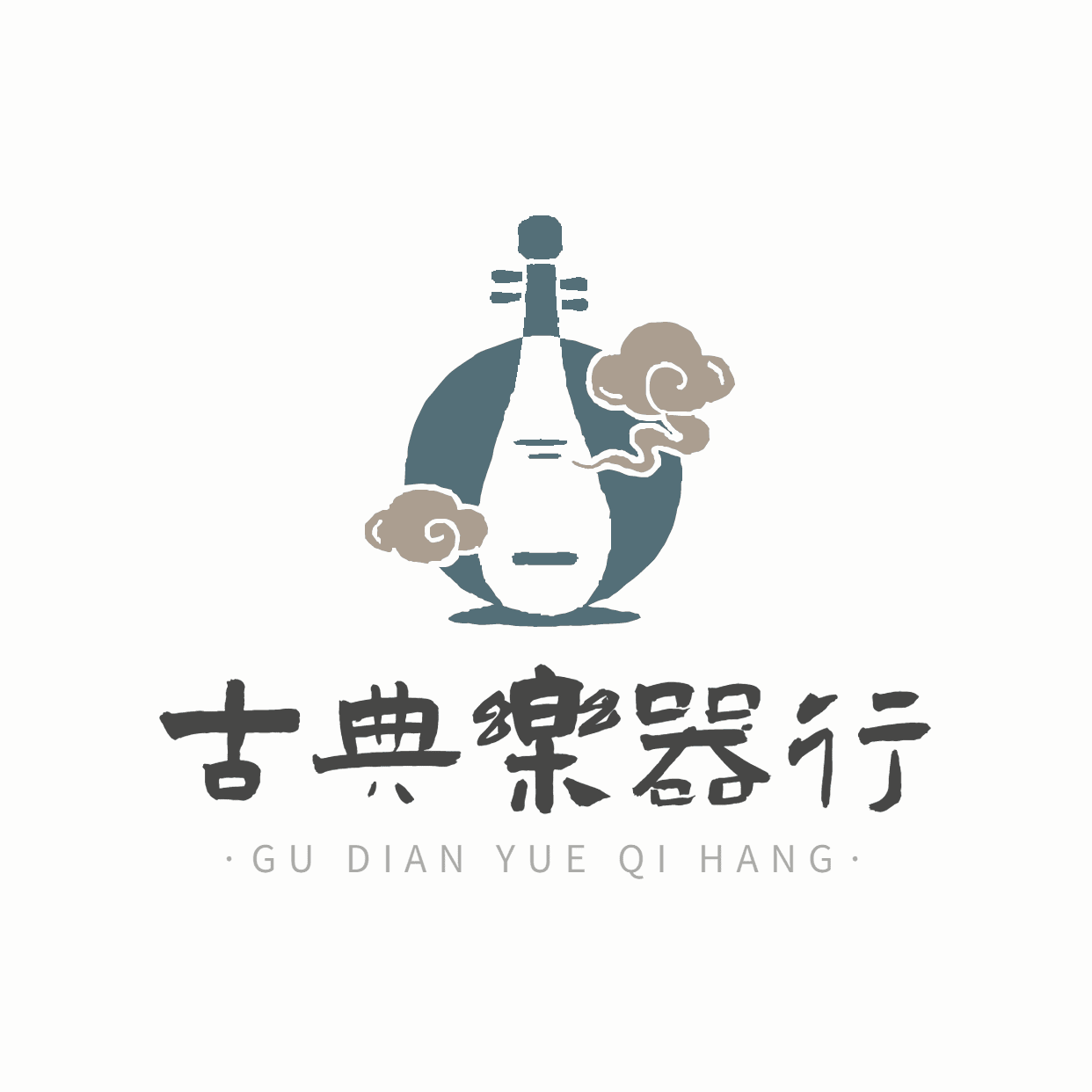 古风传统古典乐器logo设计预览效果
