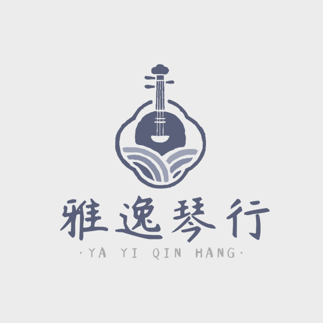 琴行乐器古典乐器logo设计预览效果
