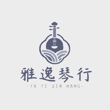 琴行乐器古典乐器logo设计