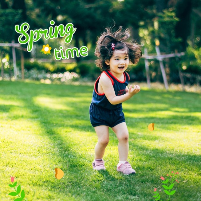 亲子孩子晒照可爱风plog模板预览效果