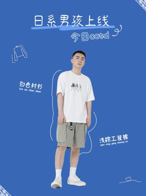 简约风男装穿搭攻略小红书配图预览效果