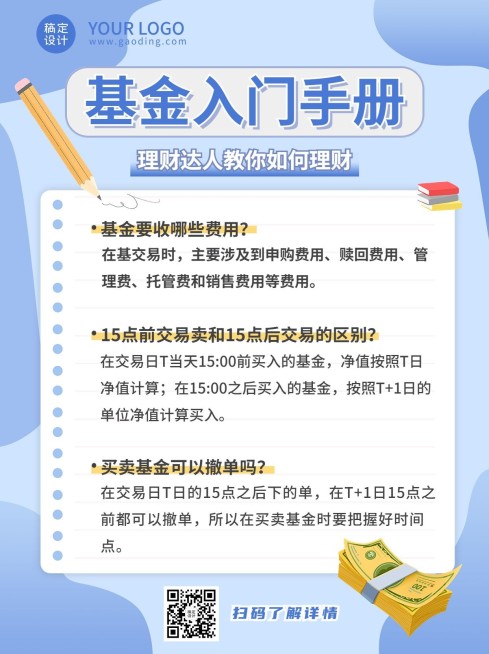 金融基金理财入门知识科普小红书配图预览效果