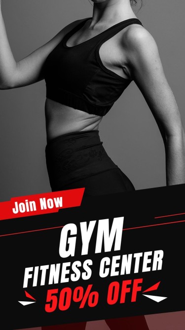 Red Line Element Gym Membership Discount Promo Sale Ecommerce Story