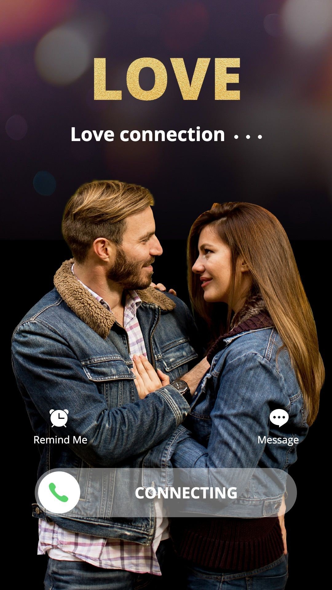 Literary Style iPhone interface simulation Hug Couple Moment Record Instagram story