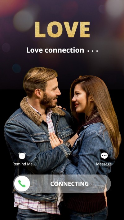 Literary Style iPhone interface simulation Hug Couple Moment Record Instagram story