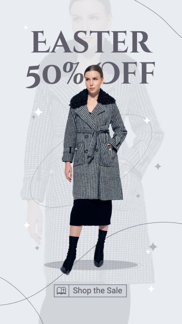 Flicker Dot Element Easter Women's Fashion Sale Promotion Ecommerce Story预览效果