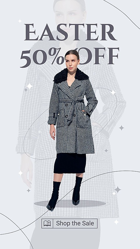 Flicker Dot Element Easter Women's Fashion Sale Promotion Ecommerce Story