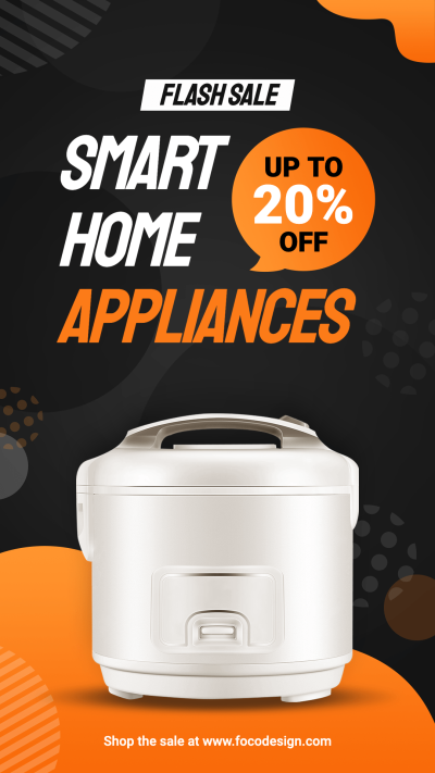 Rice Cooker Kitchenware Cookware Home Electronic Appliance Sale Promo Ecommerce Story
