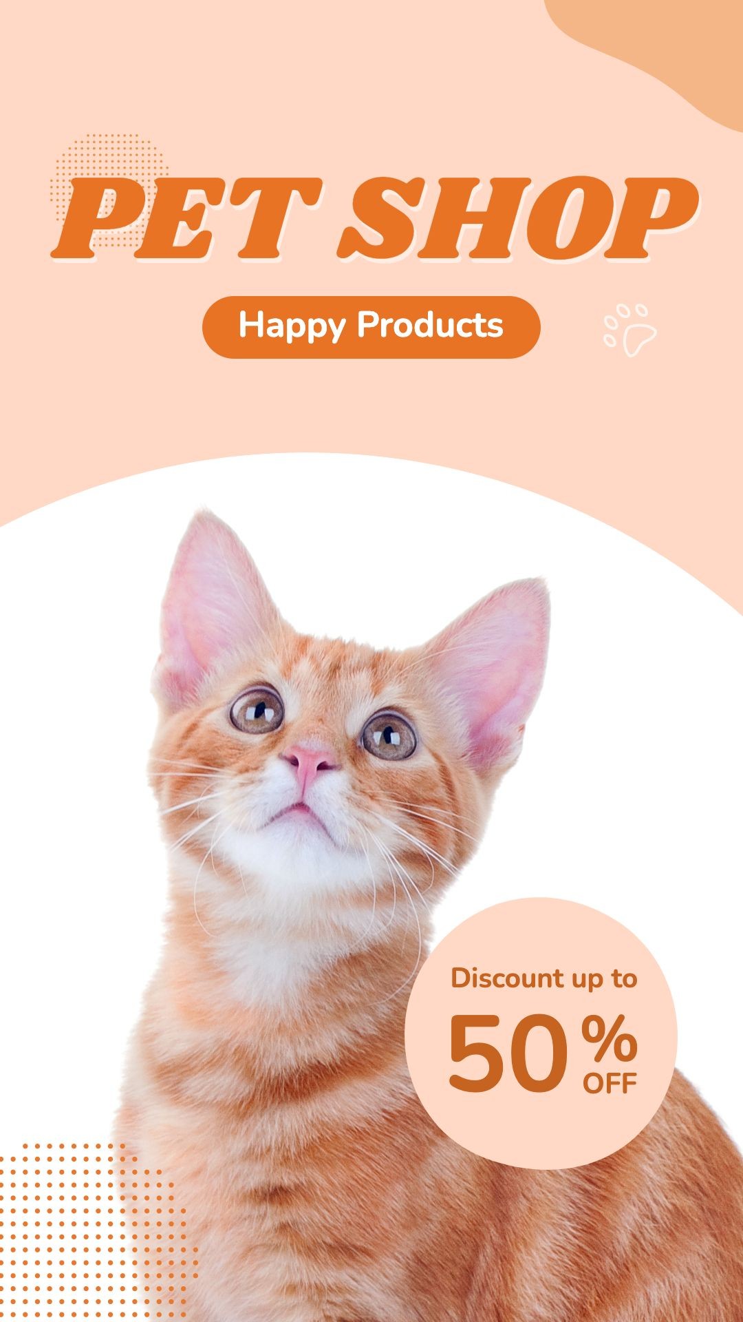 Number Element Cute Style Pet Product Supplies Sale Promo Ecommerce Story