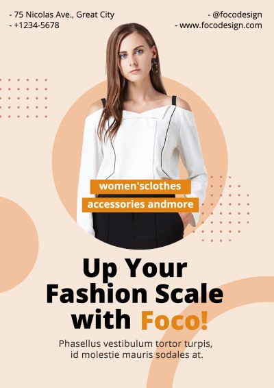 Simple Women's Wear Shop Grand Opening Advertising Flyer