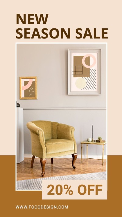 Sofa Display Home Decoration Sale Promo Discount Ecommerce Story