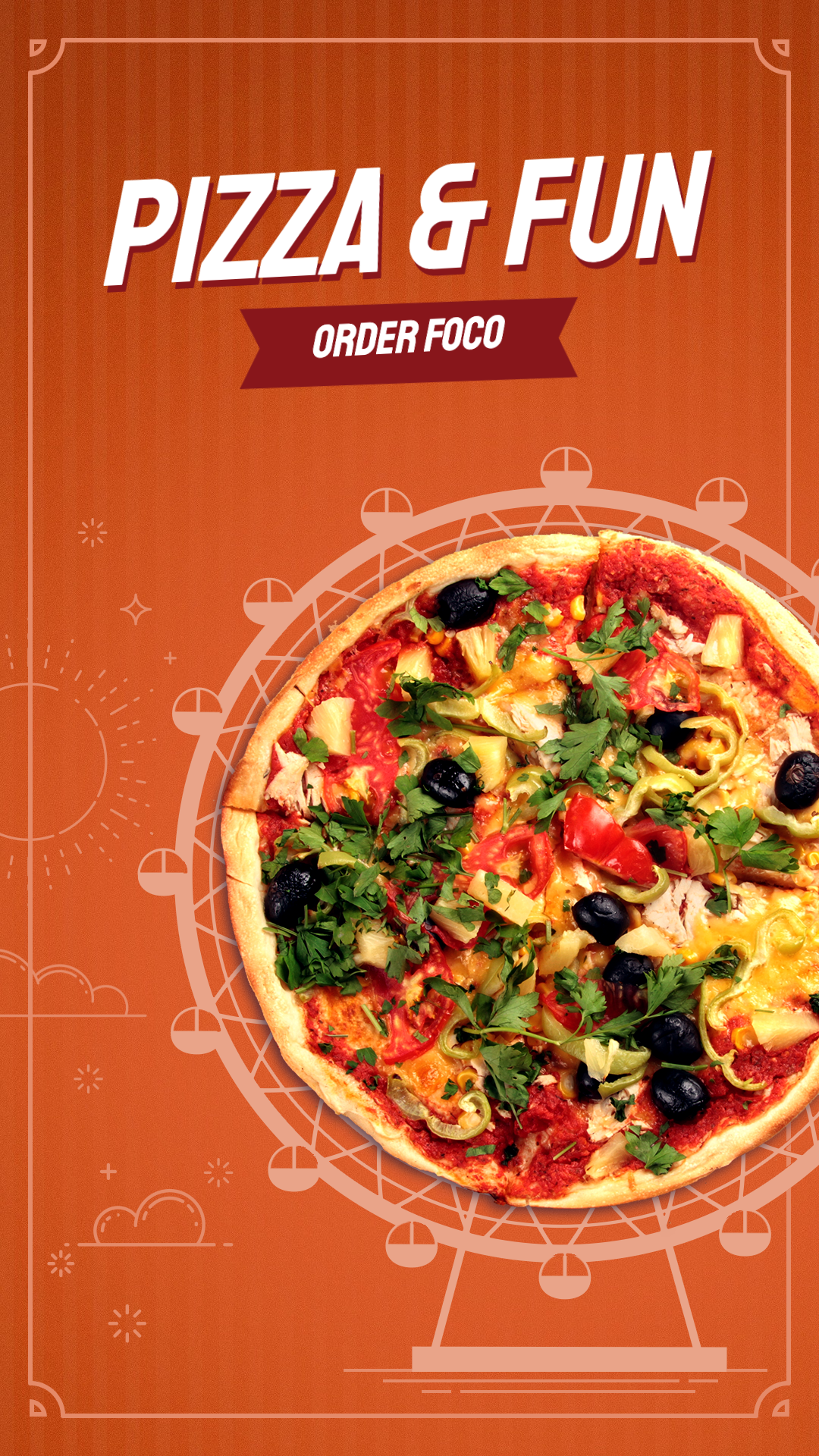 Creative Pizza Delicacy Display Ecommerce Story预览效果
