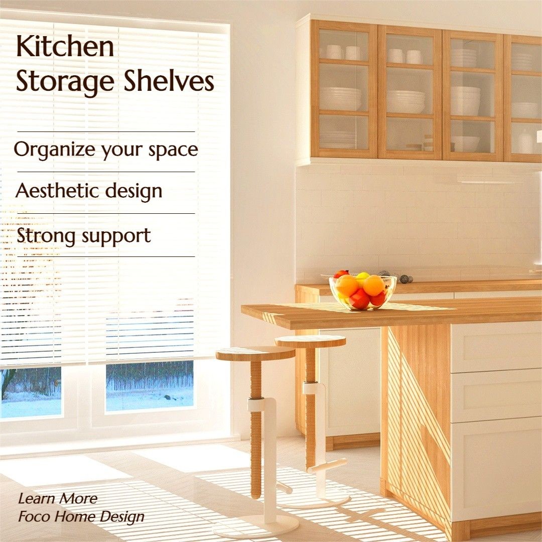 Storage and Organization Shelves Kitchen Sunny Indoor View Products Ecommerce Product Image预览效果