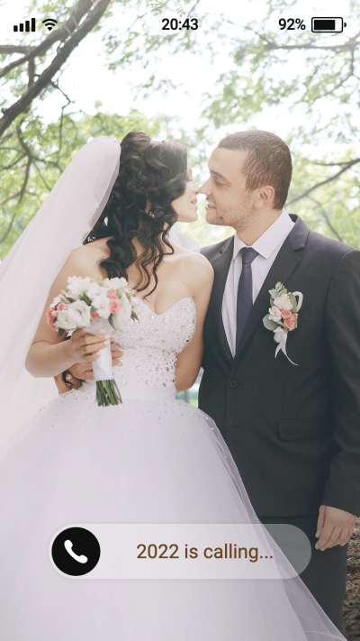 Literary Fashion Wedding Moments Record iPhone interface simulation Instagram story