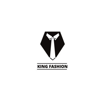 Black Necktie Silhouette Element Men's Fashion Logo