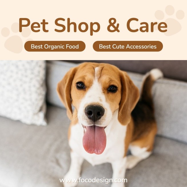 Brown Ellipse Pet Supplies Promo Ecommerce Product Image预览效果