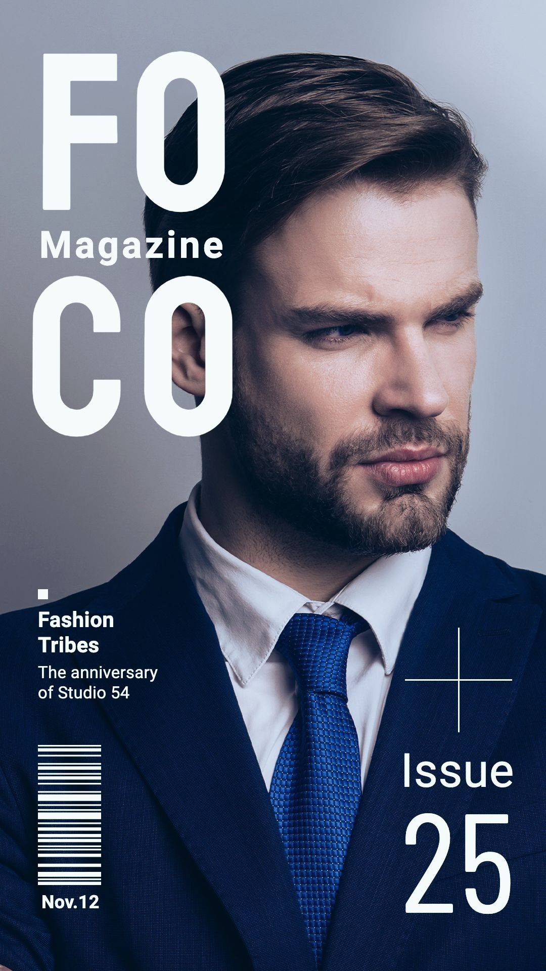 Magazine cover style story