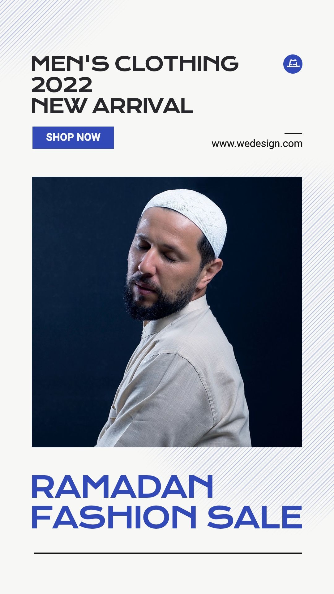 Line Element Eid Idul Ramadan Men's Fashion Sale Promotion Ecommerce Story预览效果