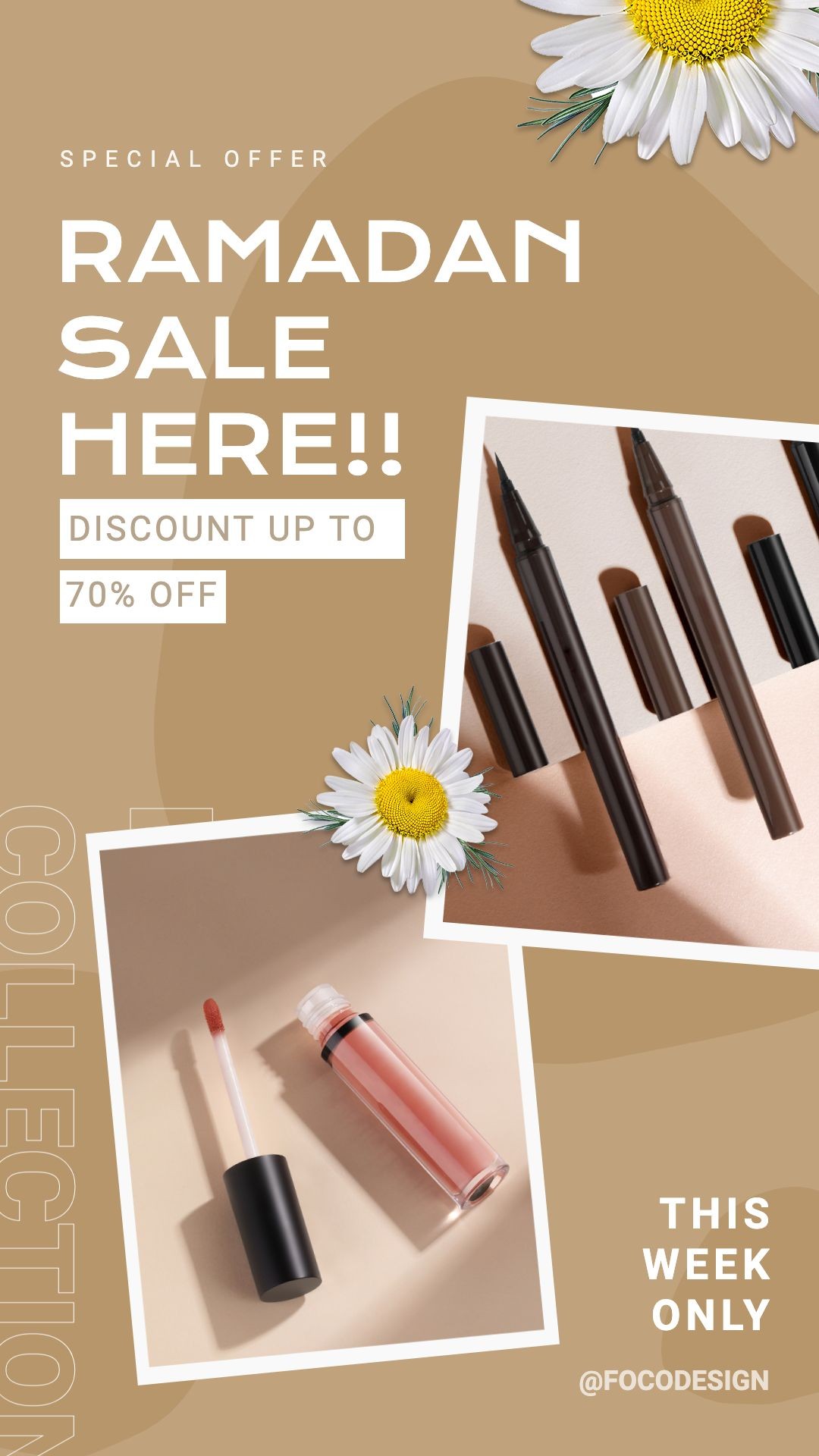 Eid Idul Ramadan Makeup Beauty Cosmetics Sale Promotion Ecommerce Story