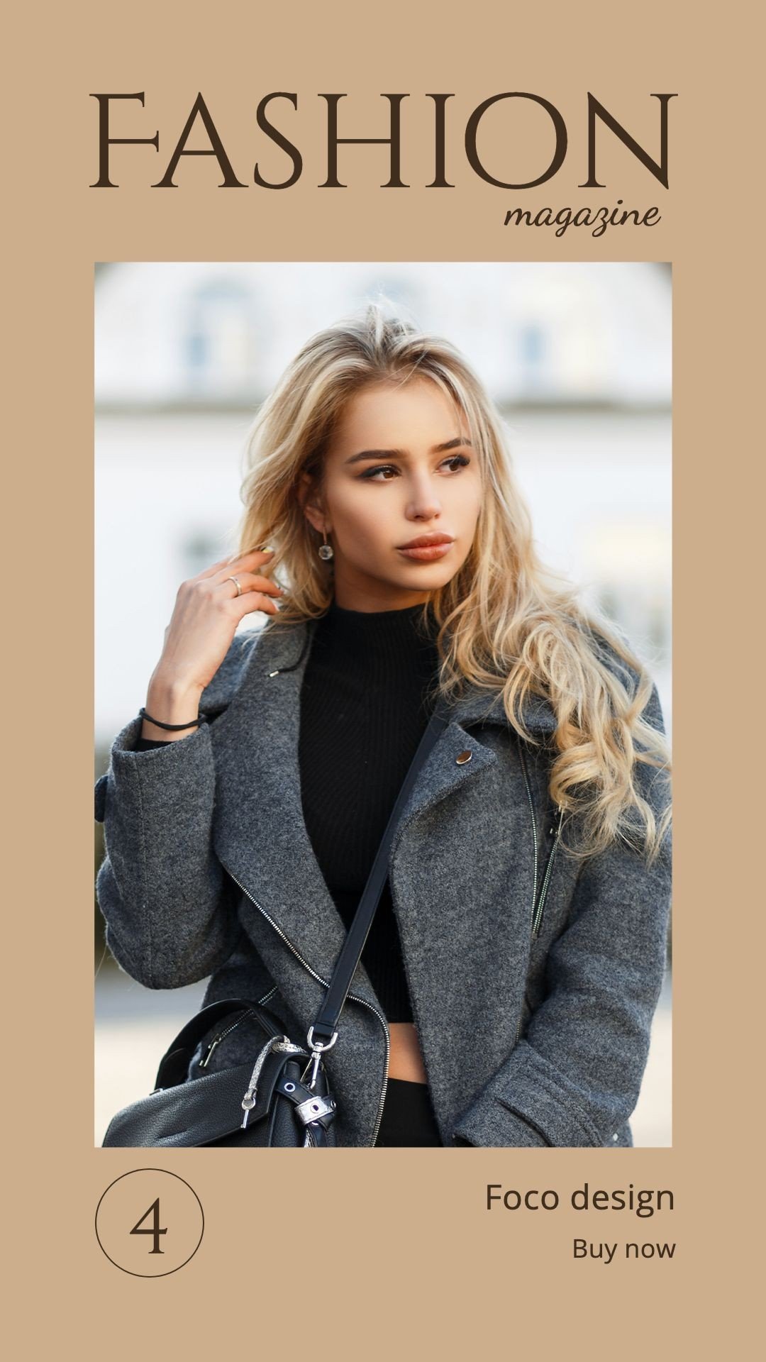 Fashion Magazine cover Literary CIircle Element Woman Show Instagram style story