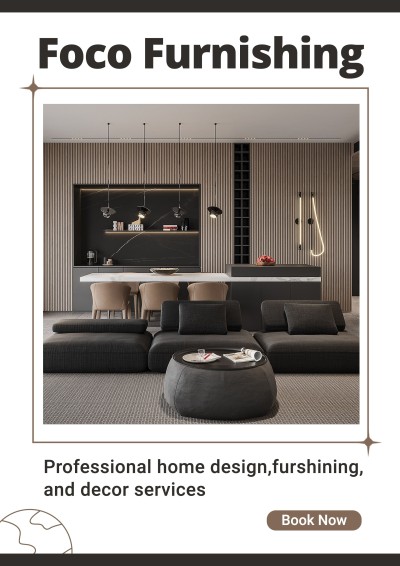Simple Furnishing Sale Service Promo Flyer