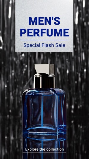 Flicker Element Men's Perfume Fragrance Sale Promotion Ecommerce Story