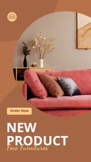 Literary Style Furniture New Product Arrival Promo Ecommerce Story预览效果