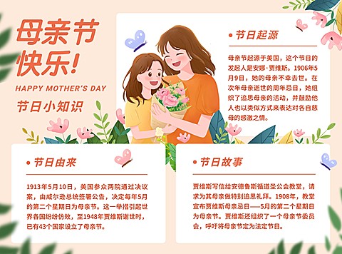 母亲节手抄报
