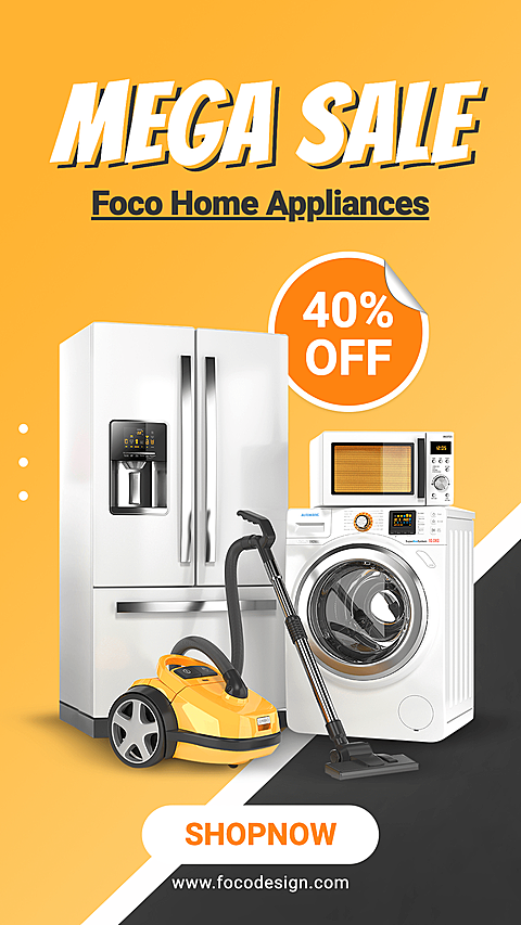Home Electronic Appliance Sale Promo Ecommerce Story