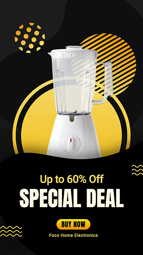 Kitchen Mixer Machine Home Electronic Appliance Discount Sale Promo Ecommerce Story