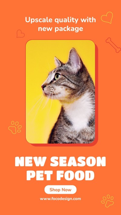 Love Heart Element Simple Style Pet Product Supplies Promo Ecommerce Story