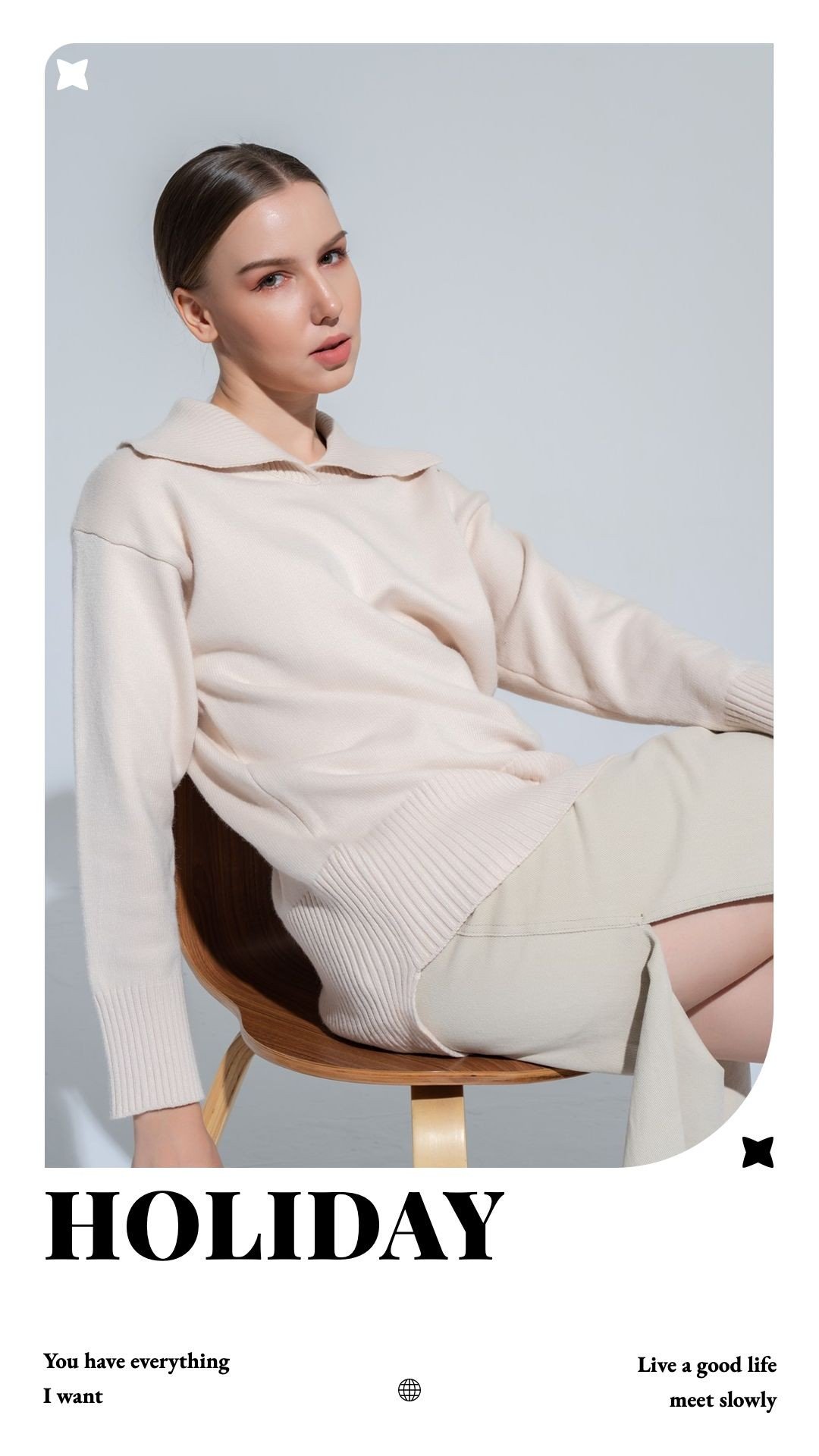 Sweater Girl Women's Wear Magazine cover style Ecommerce Story