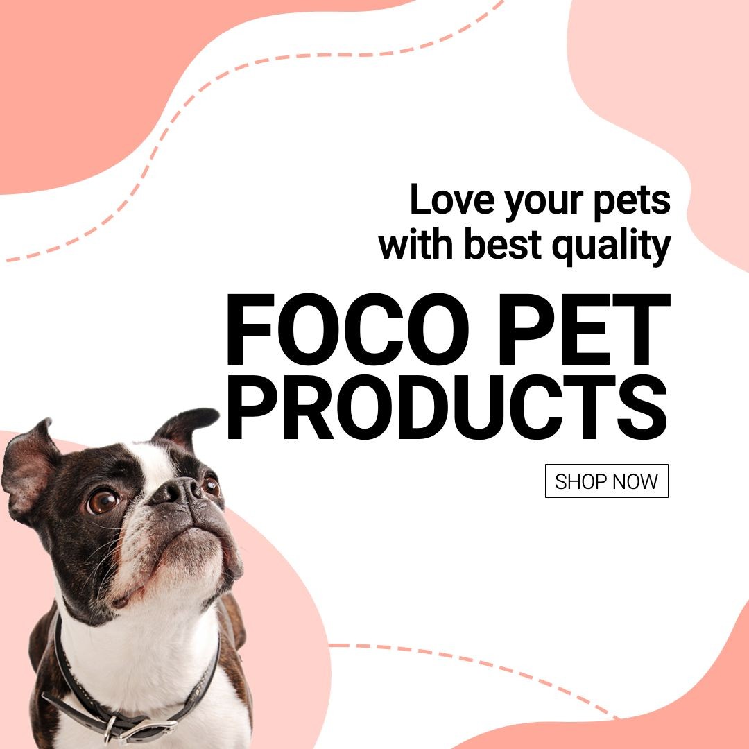 Dotted Line Element Pet Supplies Promo Ecommerce Product Image预览效果