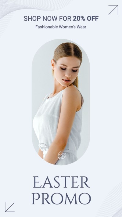 Arrow Element Easter Women's Fashion Sale Promotion Ecommerce Story