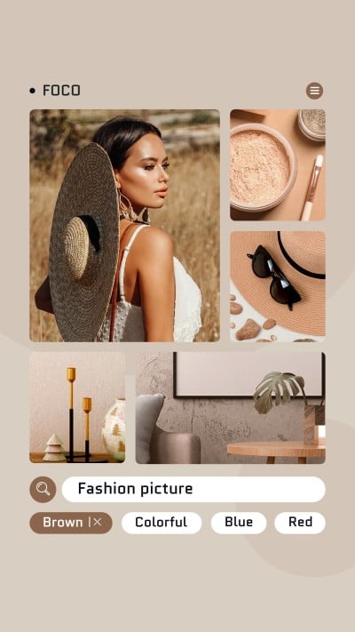 Fashion Literary Pictures interface Simulation Instagram Story