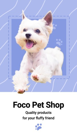 Dashed Lline Cute Style Pet Product Supplies Promo Ecommerce Story