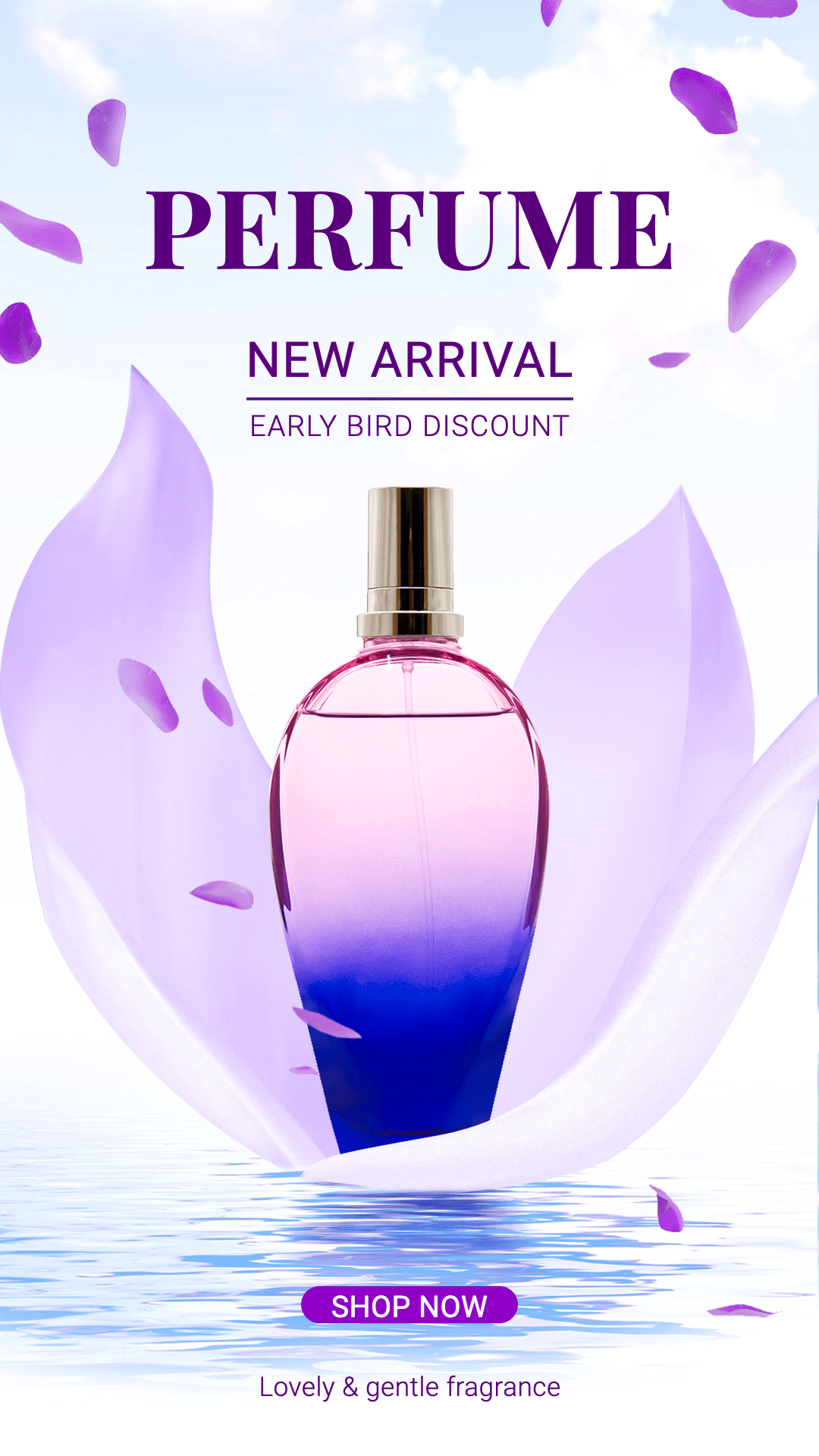 Sky Element Women’s Perfume Fragrance Sale Promotion Ecommerce Story预览效果