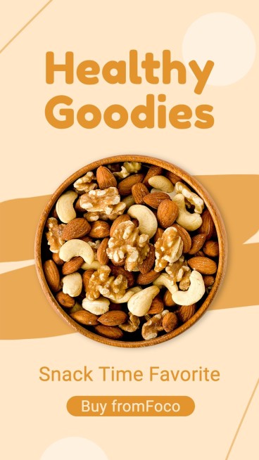 Nuts and Dried Fruits Promo Display Ecommercec Product Image预览效果