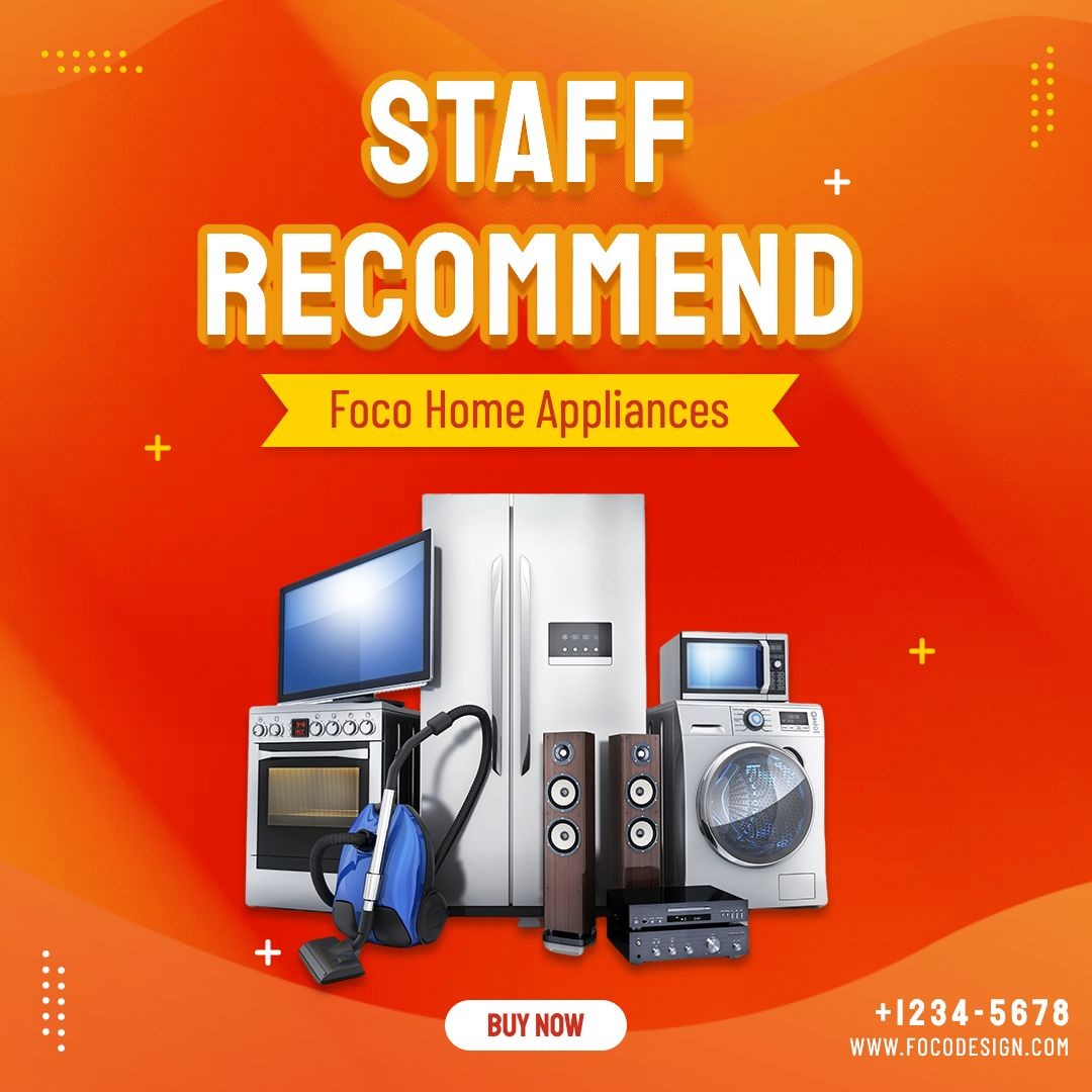 Red Background Home Home Appliance Product Promo Ecommerce Product Image