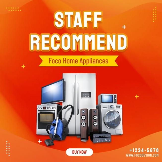 Red Background Home Home Appliance Product Promo Ecommerce Product Image预览效果