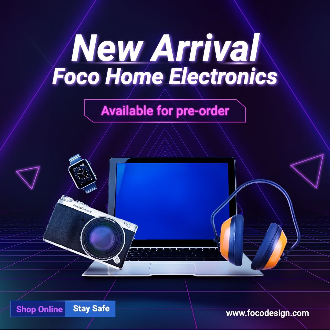 Smart Electronic Devices New Arrival Pre-Order Promo Ecommerce Product Image预览效果