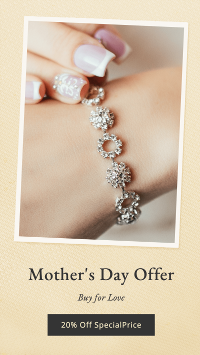 Manicure Display Mother's Day Jewelry Accessories Sale Promotion Ecommerce Story