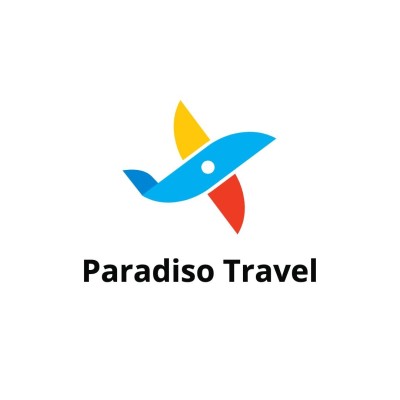 Cartoon Airplane Element Travel Agency Logo