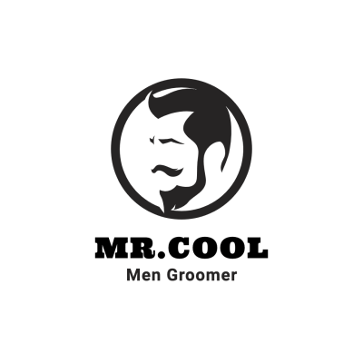 Minimalist Style Men Groomer Logo Image