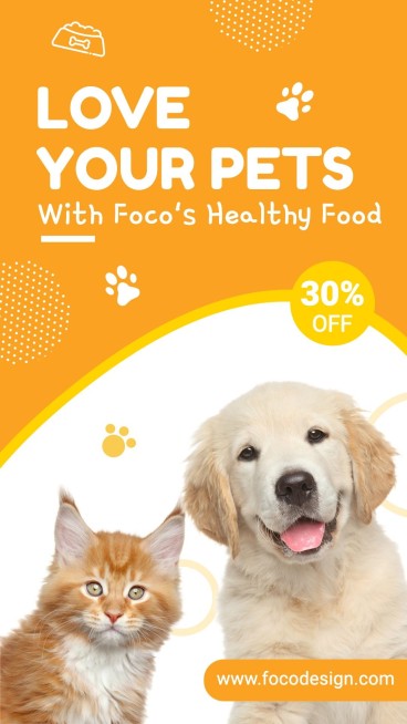 Handwritting Cute Style Pet Product Supplies Sale Promo Ecommerce Story预览效果