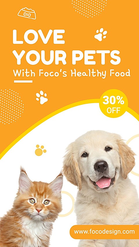 Handwritting Cute Style Pet Product Supplies Sale Promo Ecommerce Story