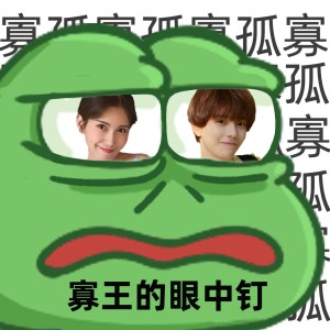 情人节趣味单身孤寡青蛙表情包