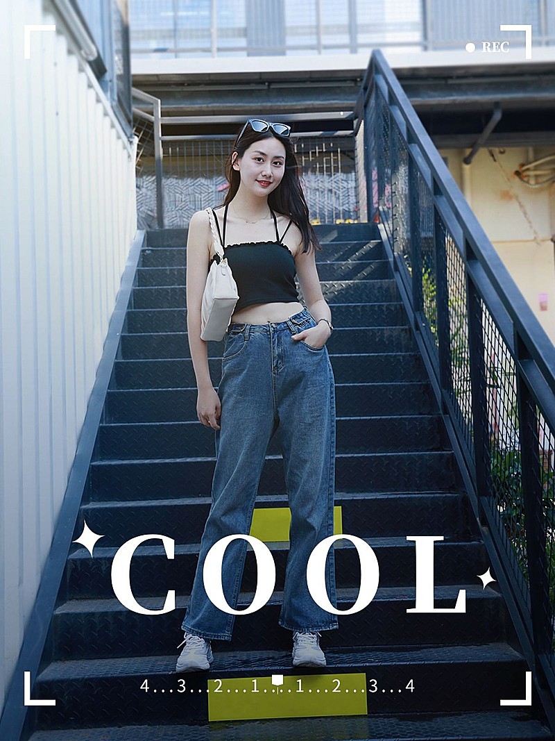 Ootd出游穿搭攻略简约风plog模板