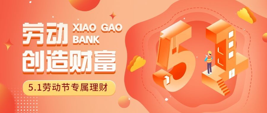 劳动节金融保险投资理财产品营销公众号首图预览效果